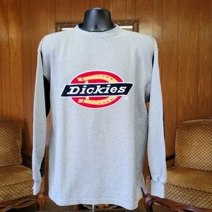 Vintage 90s Dickies Grey Men's Crewneck Sweater